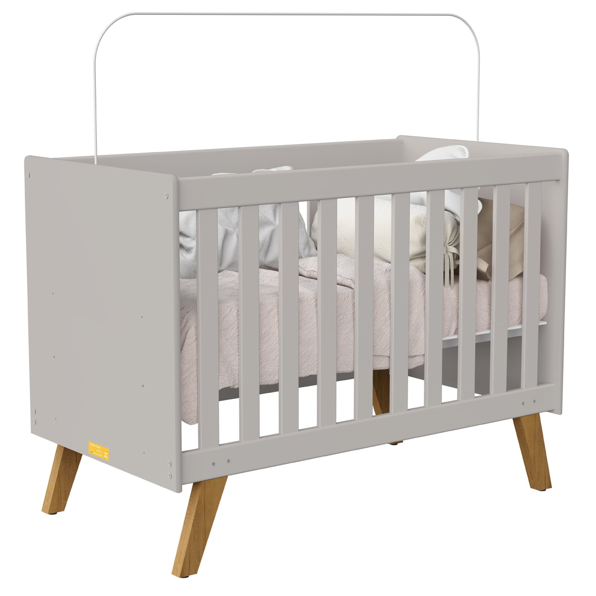 Berço Americano 2 em 1 mini cama Infantil Retrô Areia Ayla Kids 2 em 1