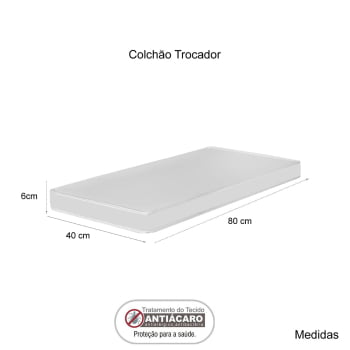 Cômoda Sapateira Baby Bela Com Colchão Trocador Impermeável Branco 