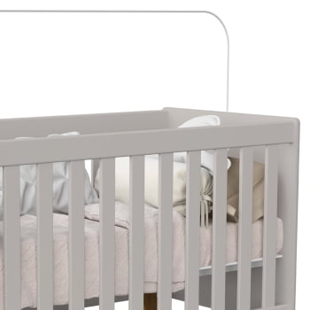 Berço Americano mini cama Infantil Retrô Areia Ayla Kids 2 em 1 com Colchão