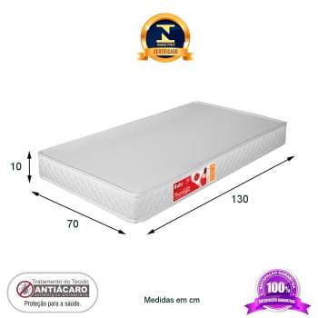 Berço Americano mini cama Infantil Retrô Branco Ayla Kids 2 em 1 com Colchão