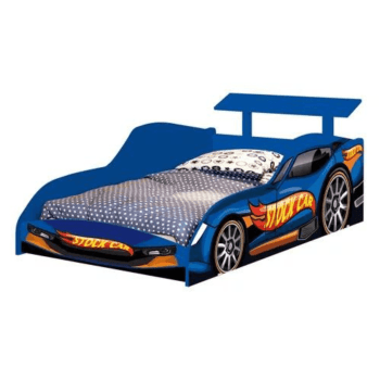 Cama e Cômoda Solteiro Stock Car Azul 